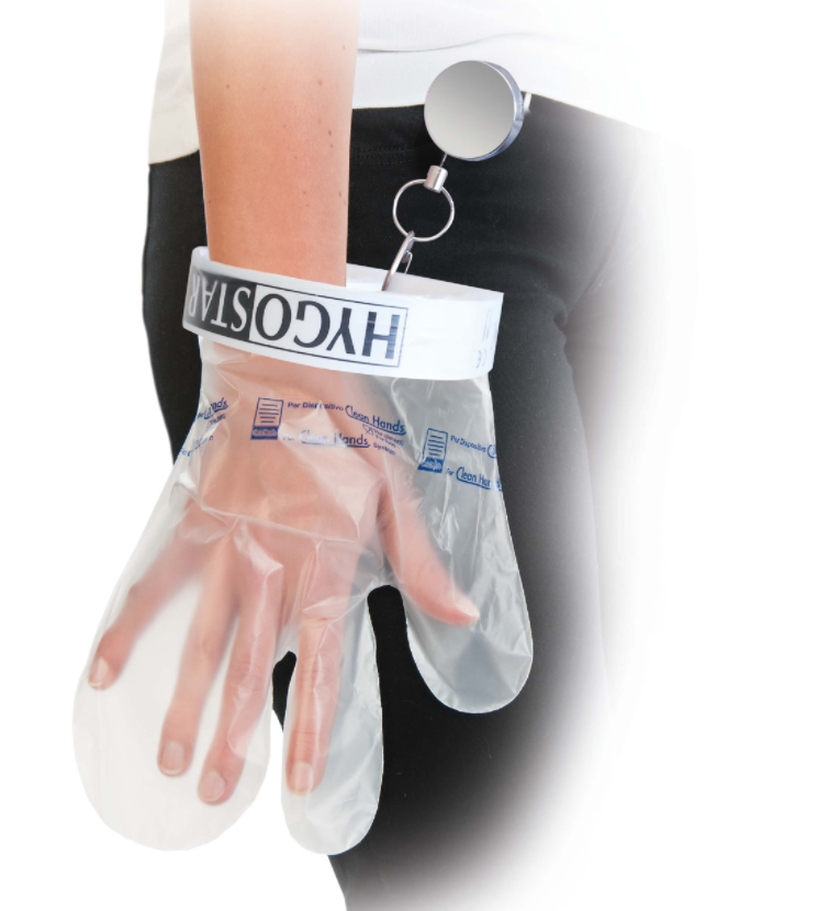 Hygiene-Handschuh, Quick-Clean-System Set