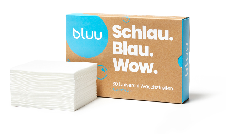 Bluuwash Waschstreifen "Alpenfrische", ultrakonzentriertes Vollwaschmittel