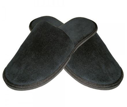 Slipper 'Deluxe' geschlossen schwarz 28.5cm
