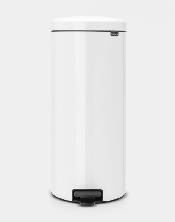 Treteimer 30lt, Brabantia newIcon Metall weiss