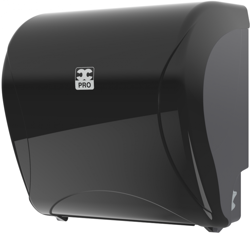 Papierhandtuchspender Essentia Autocut, schwarz