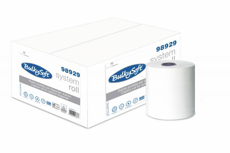 Papierhandtuchrollen BulkySoft 2-lg, weiss, 230lfm