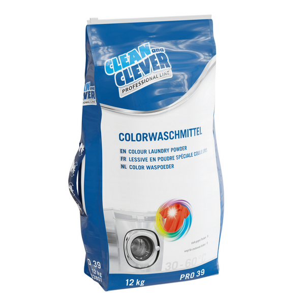 CLEAN and CLEVER Colorwaschmittel PRO 39, 12kg