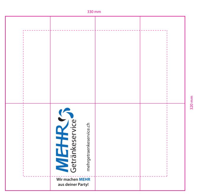 Serviette, weiss, 33x33cm, 2-lg, 1/8-Falz