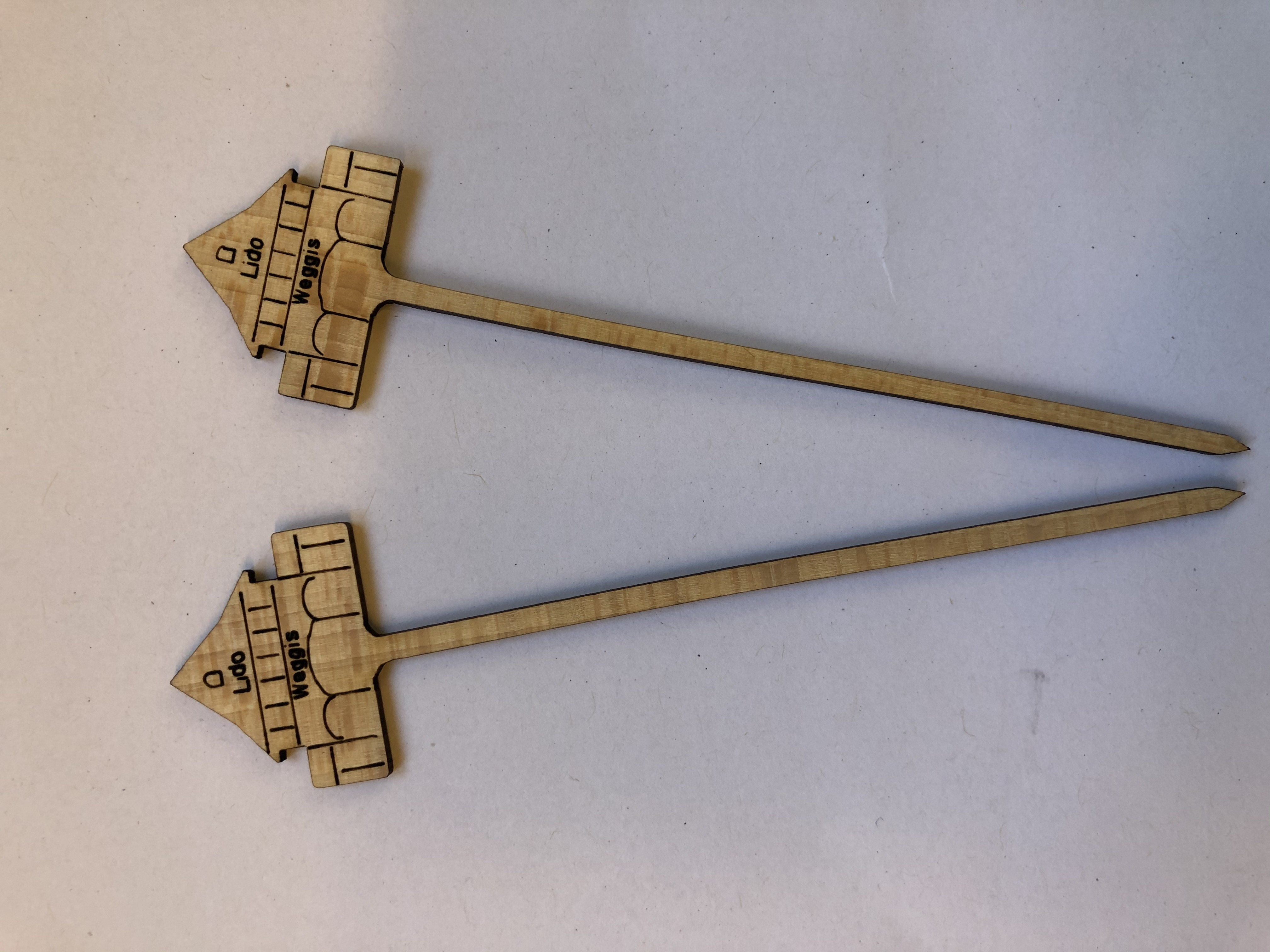 Foodpicker "Lido Weggis" Holz 126cm