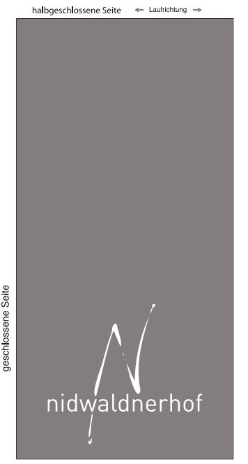 Serviette Dunisoft granite grey, 40x40cm, 1/8-Buchfalz