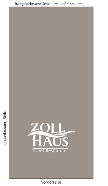 Serviette Dunisoft greige, 40x40cm, 1/8-Buchfalz