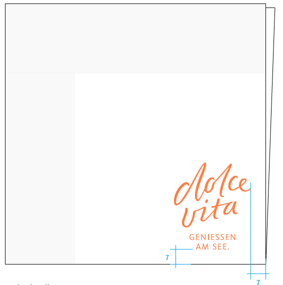 Cocktail-Serviette, weiss, 24x24cm, 2-lg, 1/4-Falz