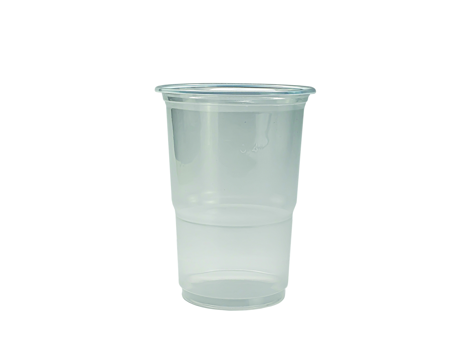 Trinkbecher mit Schaumrand 4dl geeicht transparent PP, &#248;95mm