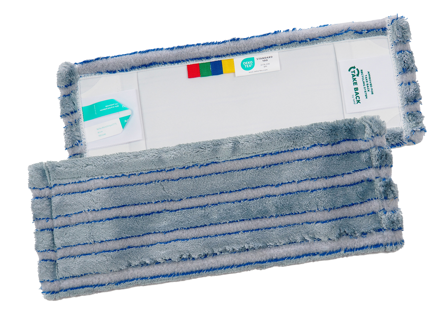 Mikrofaserbezug mit Borststreifen ReTex MicroStripe ST/TL 40cm