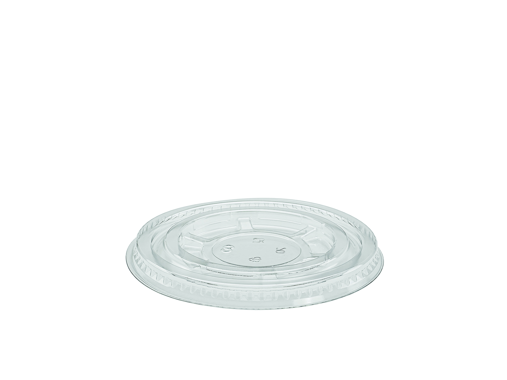 Deckel aus rPET &#248;95mm, glasklar ohne Loch