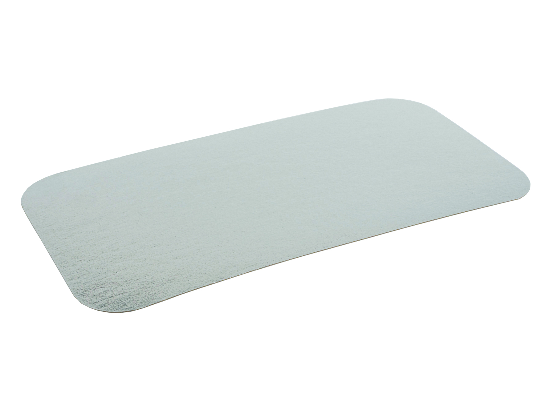 Alu-Kartondeckel silber 220x115mm