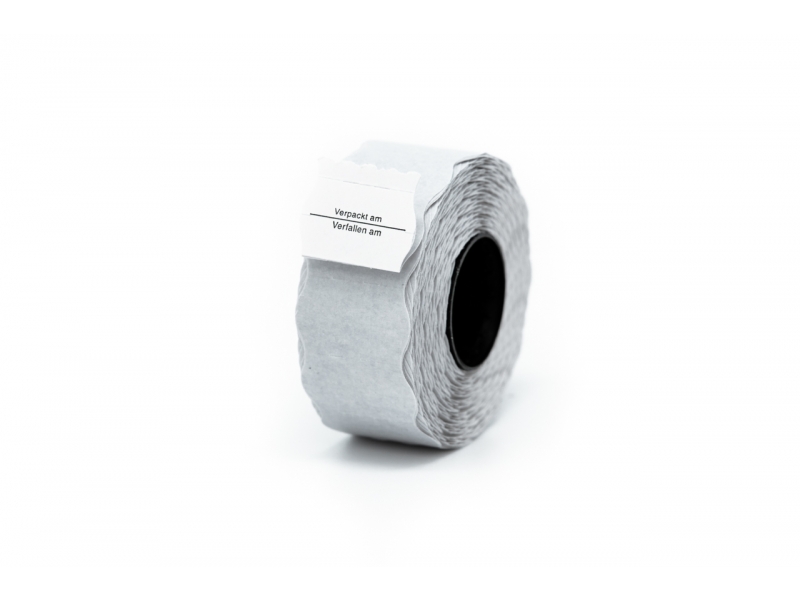 Etiketten 26x16mm weiss, &quot;Verpackt am / Verfallen am&quot;