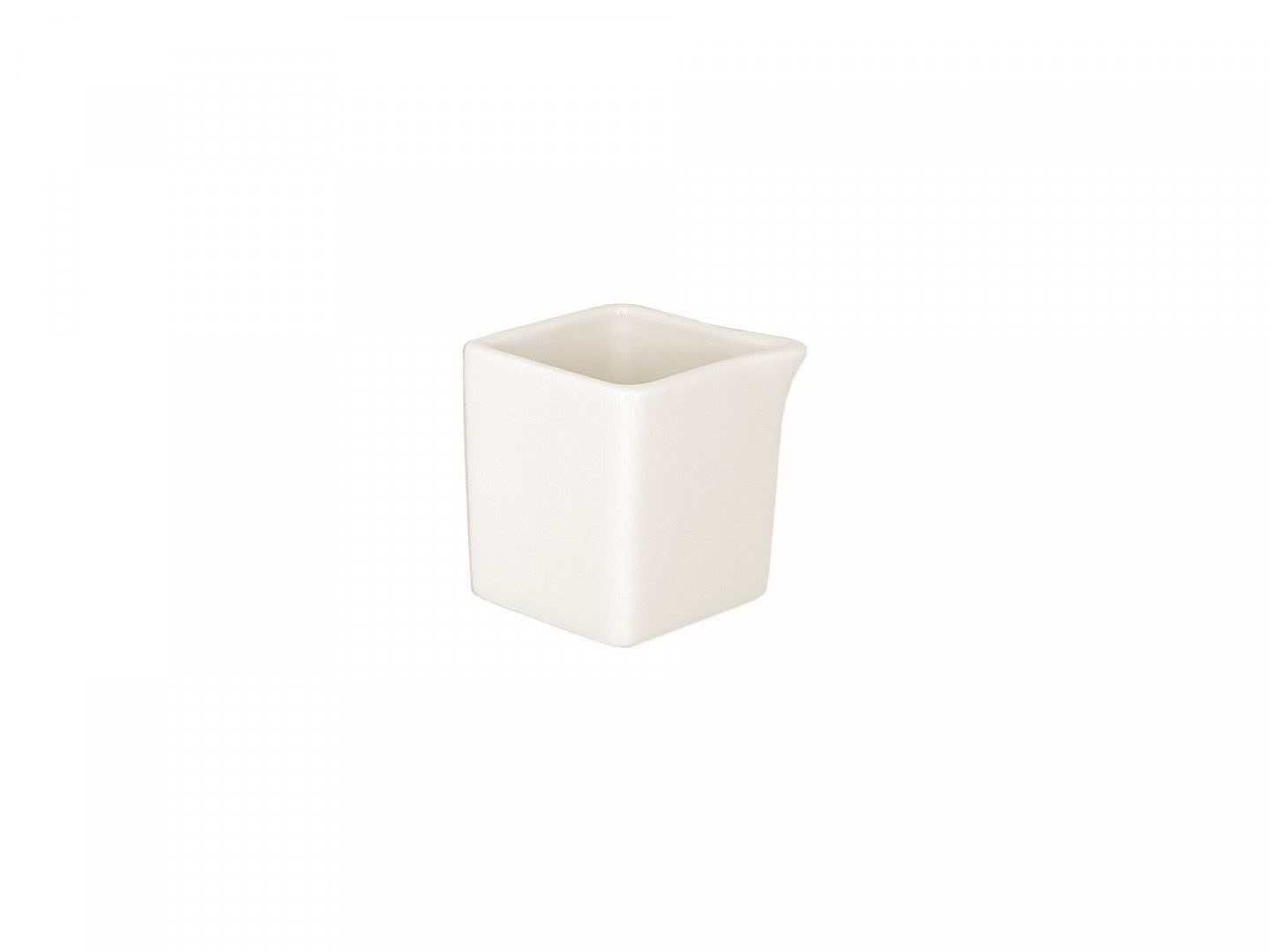 Sauci&#232;re quadratisch 5.3x5.3cm, H5.8cm, 8cl Porzellan Minimax RAK