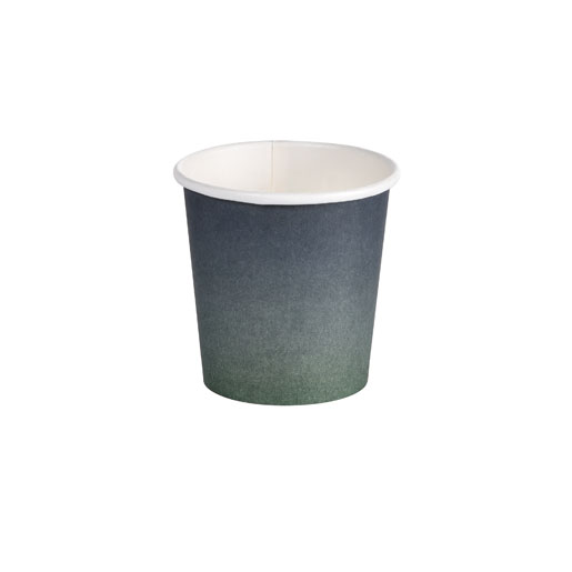 Kaffeebecher Urban 120ml, Karton, PLA-beschichtet, grau/weiss