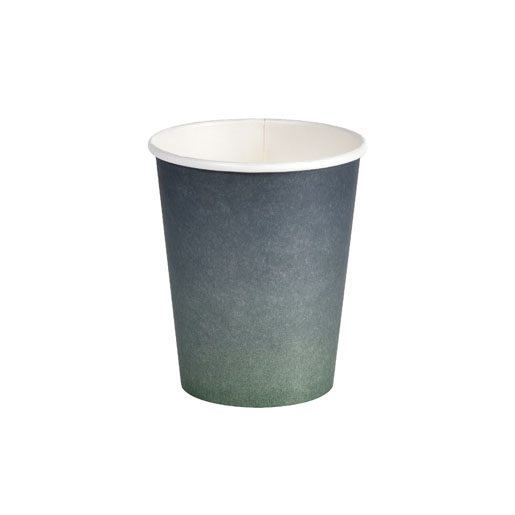 Kaffeebecher Urban 240ml, Karton, PLA-beschichtet, grau/weiss