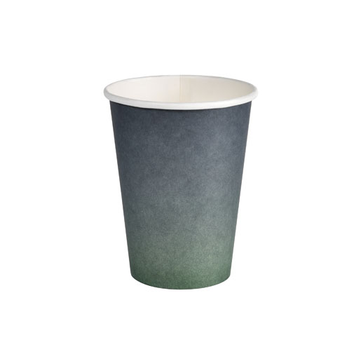 Kaffeebecher Urban 350ml, Karton, PLA-beschichtet, grau/weiss