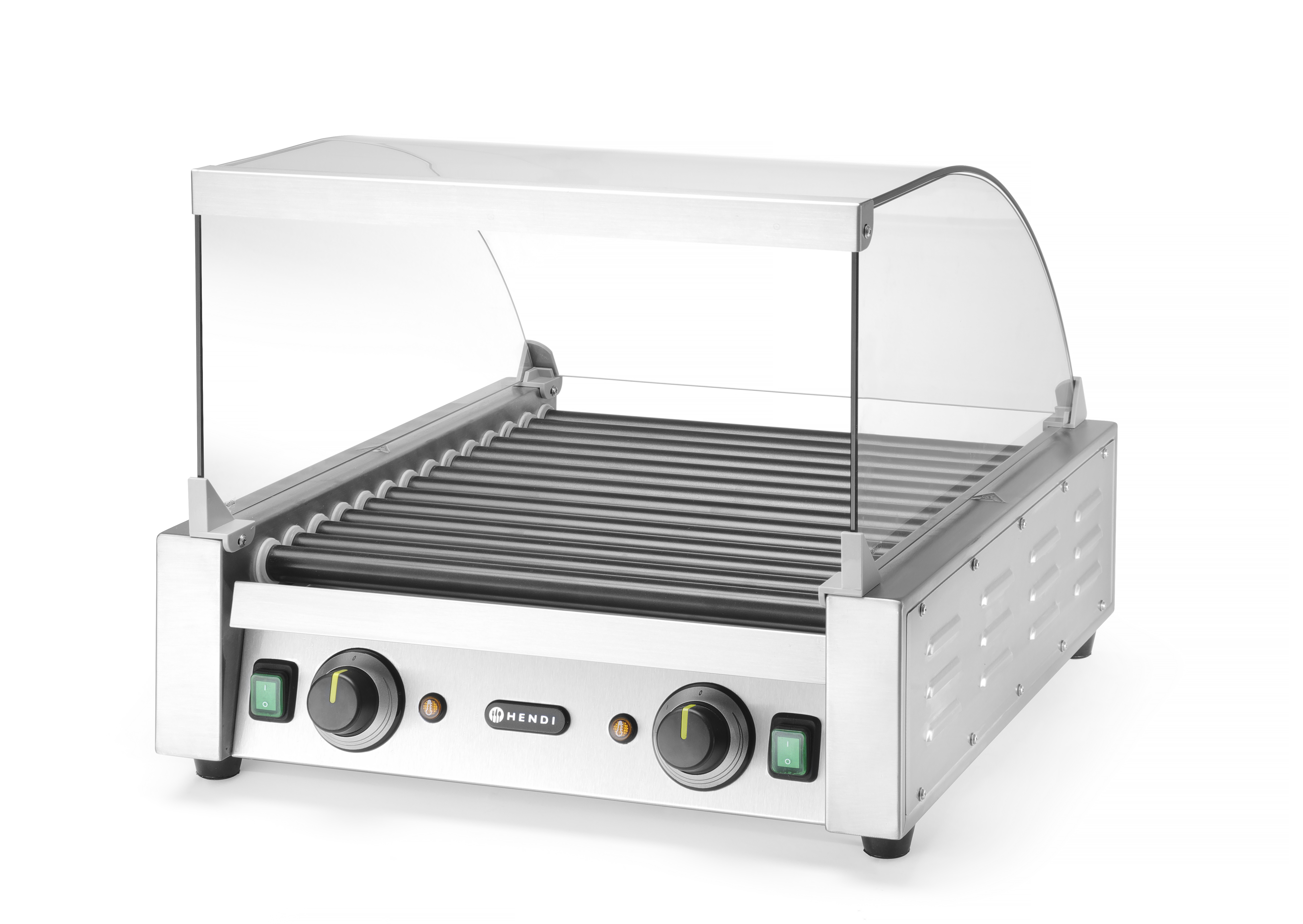 Glasabdeckung, f&#252;r Rollengrill, mit 11 Rollen
