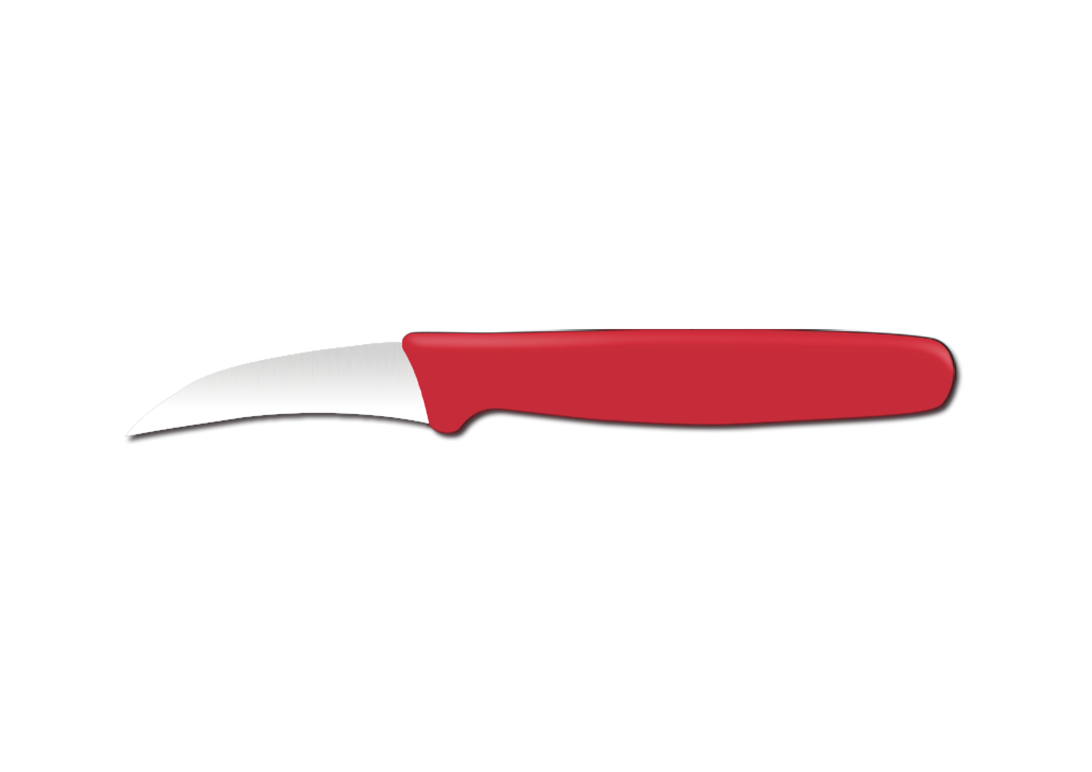 Sch&#228;lmesser gebogen, 158mm, rot