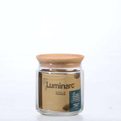 Dose Pure Jar Wood 0.75lt, H123, &#248;105mm, mit Holzdeckel