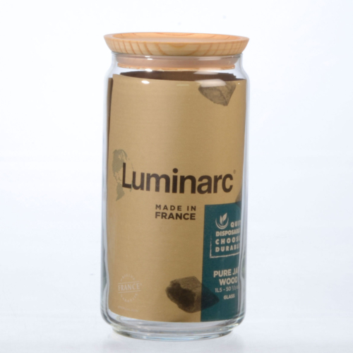 Dose Pure Jar Wood 1.5lt, H220, &#248;105mm, mit Holzdeckel