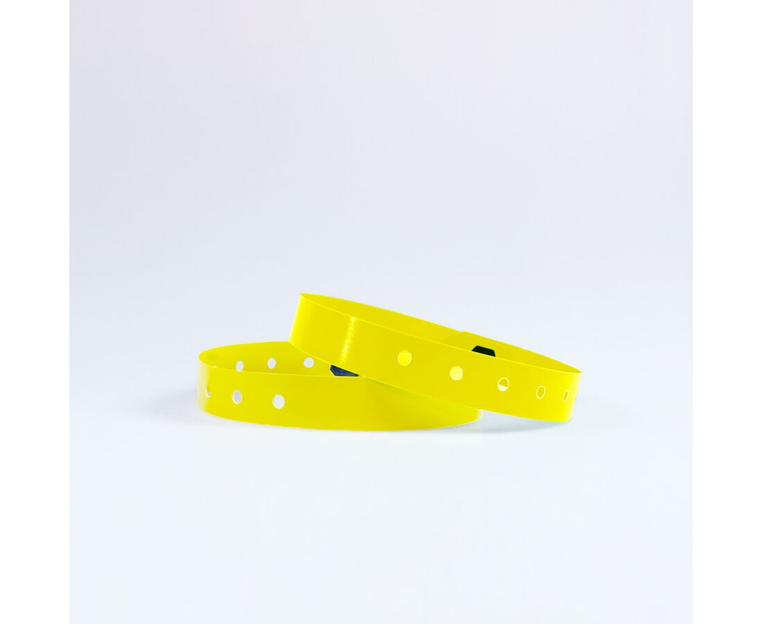 Ident-Kontroller, Kunststoff, schmal, gelb, 25x1.2cm