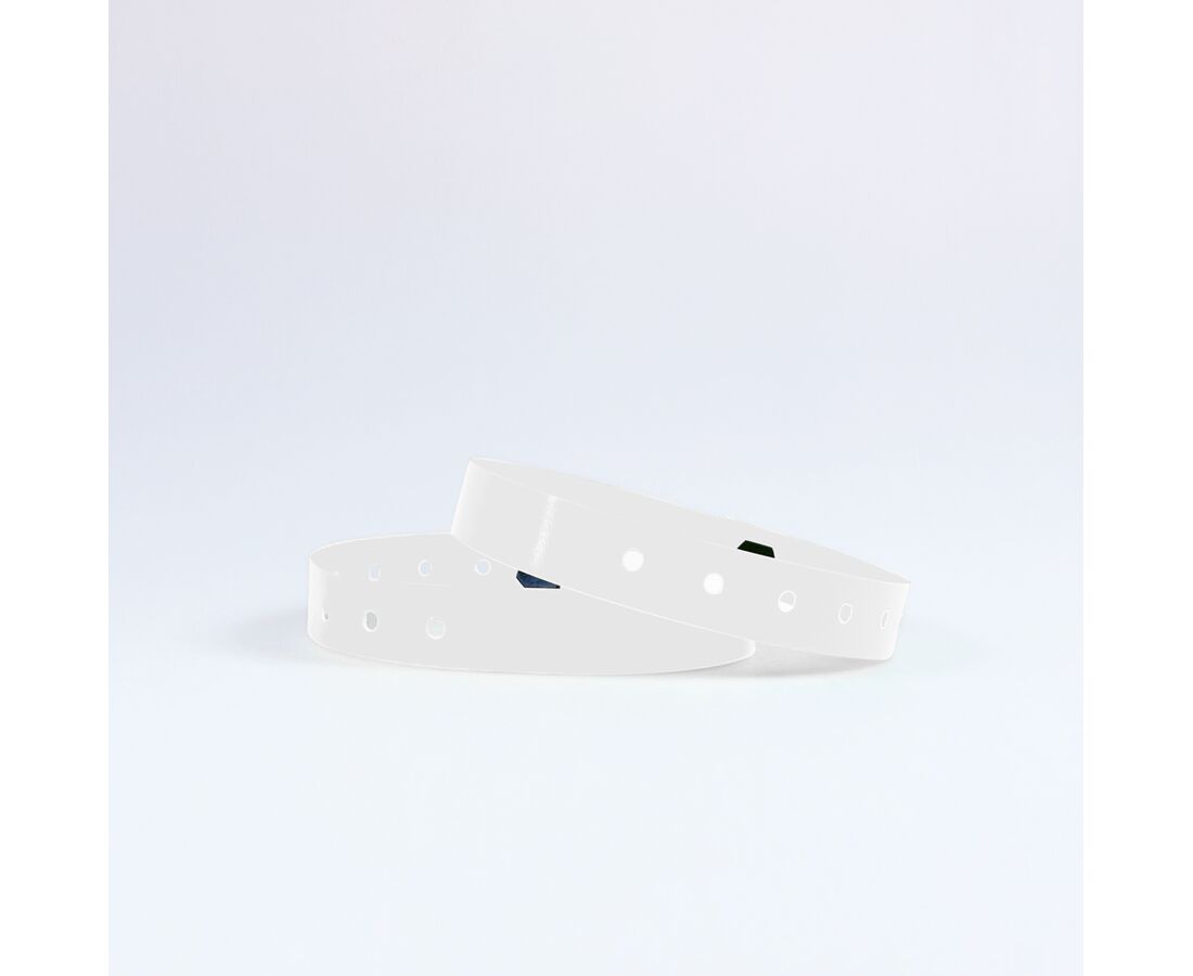 Ident-Kontroller Kunststoff schmal weiss 25x1.2cm