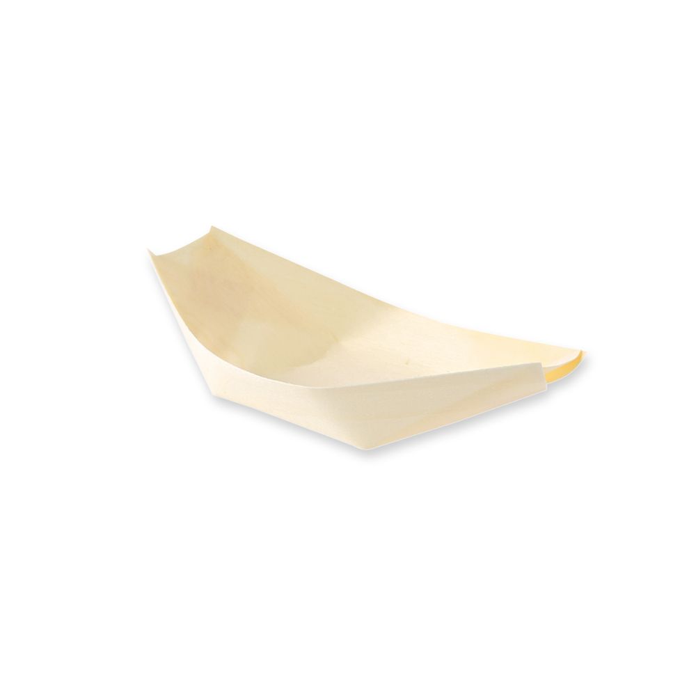Holz-Schiffchen aus Pinienholz, 18x8.5x2.5cm 