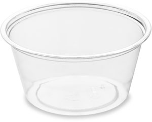 Dressingbecher transparent rPET, 60ml, &#248;62mm