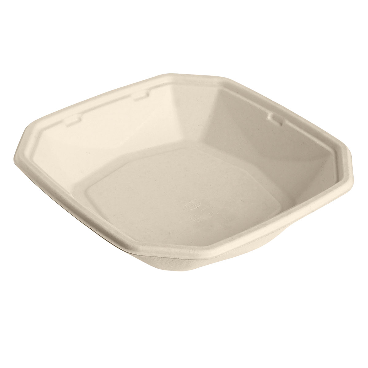 Octabagasse Schale 1000ml 22.4x22.4x4.2cm, braun