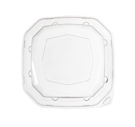 Deckel transparent rPet f&#252;r Octabagasse 16x16x3.9cm