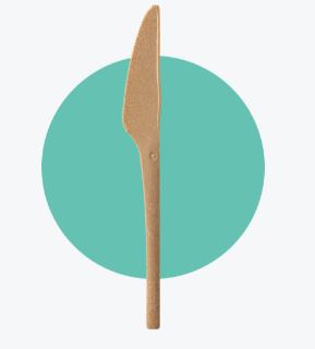 Messer, REFORK braun-beige, 17cm