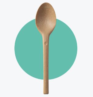 L&#246;ffel, REFORK braun-beige, 17cm