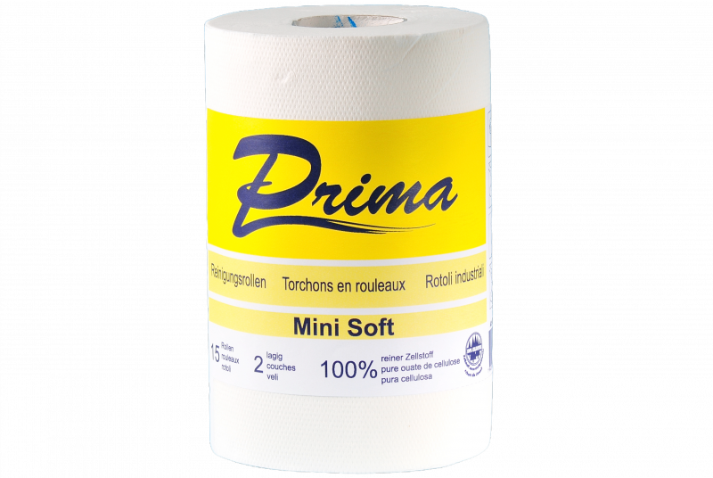 Mini-Reinigungsrolle &#39;Prima Soft&#39; 2-lg. 57lfm