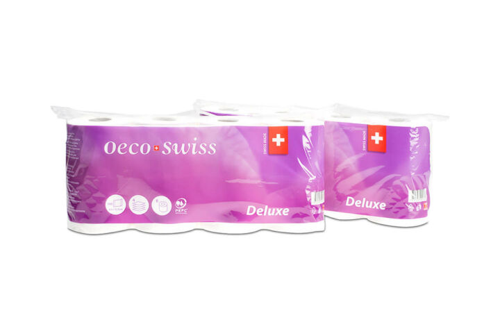 Toilettenpapier Oecoswiss Delux, 4-lg, 150 Blatt &#224; 12.5cm
