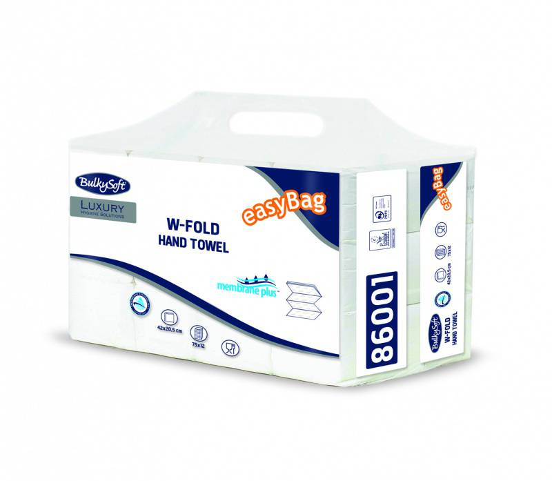 Papierhandt&#252;cher BulkySoft Membrane light, W-Falz, 3-lg, PEFC zertifiziert