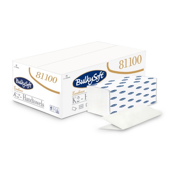 Papierhandt&#252;cher BulkySoft K2 Multifold, 2-lg, gepr&#228;gt