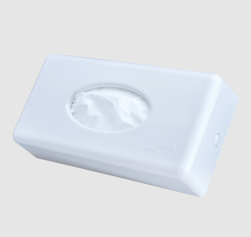 Kosmetiktuchhalter Dispenser Jofel, f&#252;r 100-er Box weiss