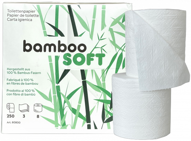 Toilettenpapier BambooSoft, 3-lagig, weiss