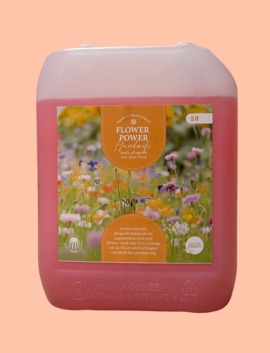 Seifencr&#232;me Flower Power, ros&#233;, 5lt