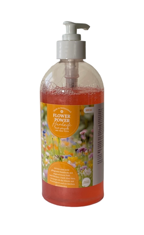 Seifencr&#232;me Flower Power, ros&#233;, 500ml