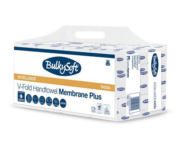 Papierhandtücher BulkySoft, V-Falz, 3-lg, PEFC zertifiziert