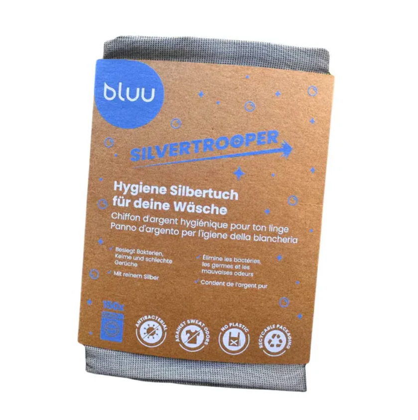 Bluuwash Silvertrooper, Silbertuch, mit 1g reinem Silber