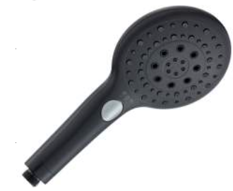 DIAQUA Duschbrause Dike, schwarz matt