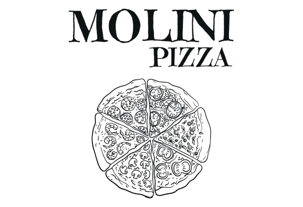 Pizzakarton &quot;Molini Pizza&quot; Calzone 29x20x6cm, weiss