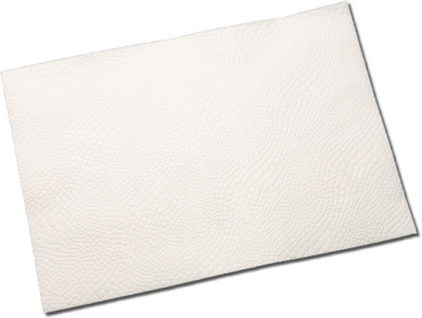 Tischset Krokoprägung, 28x38cm weiss