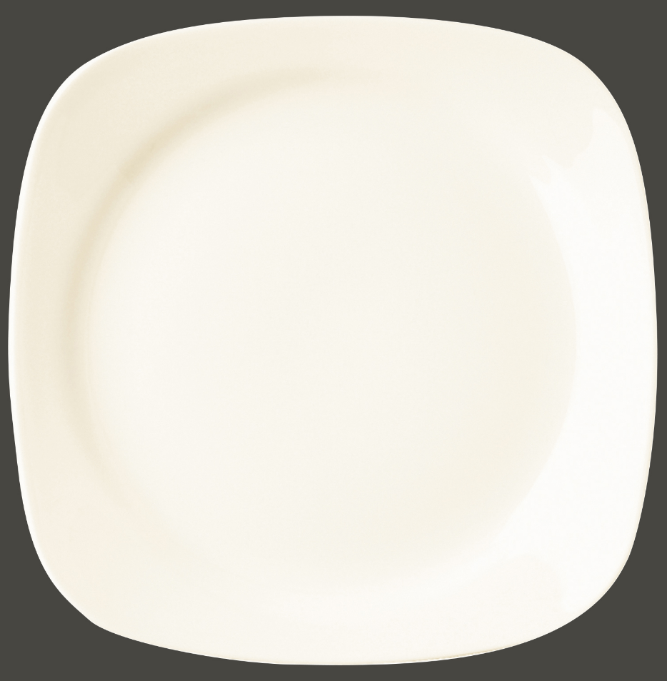 Teller flach quadratisch, 31x31cm stapelbar Porzellan Ska RAK