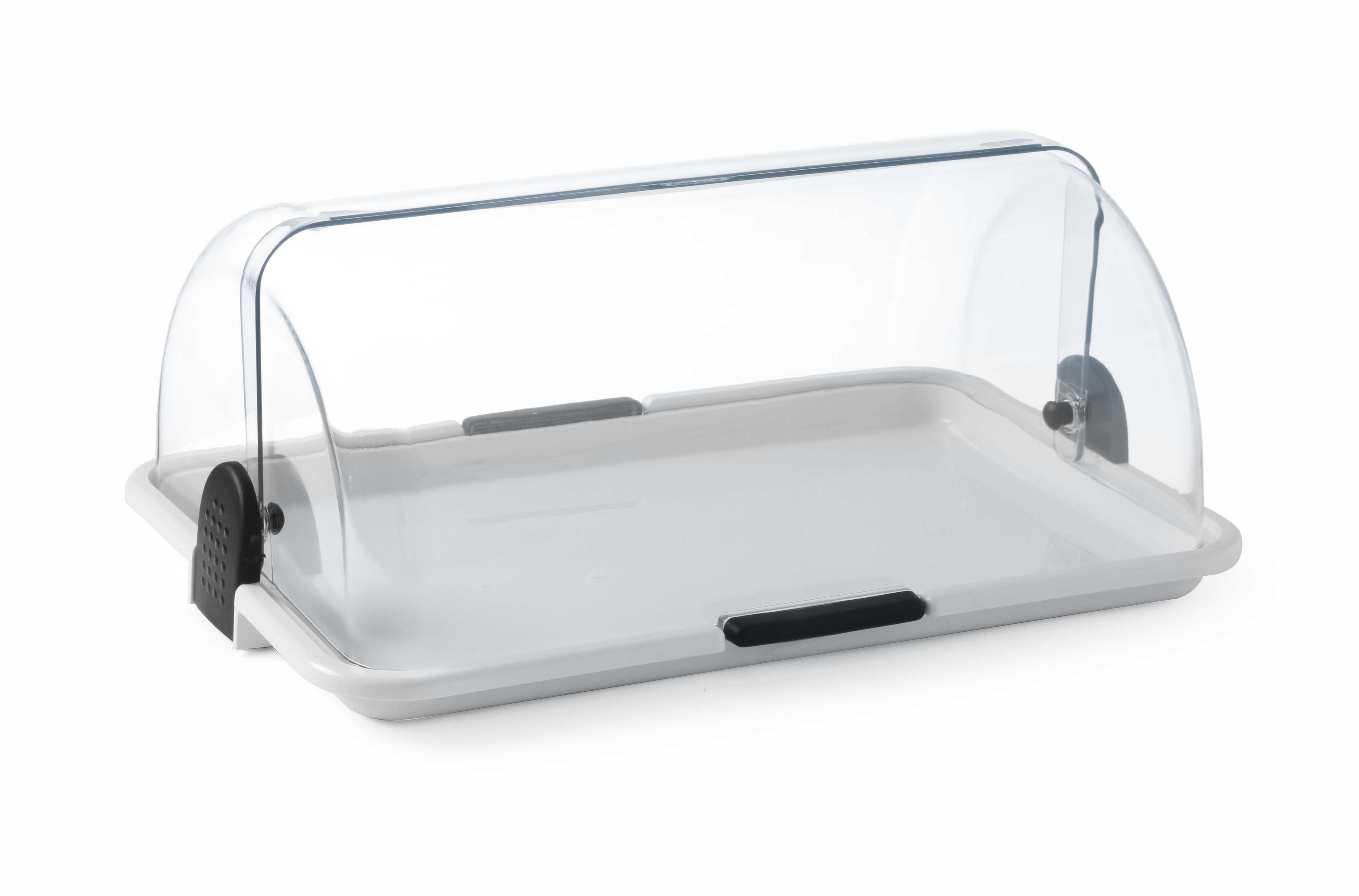 Rolltop-Vitrine, einfach, Kunststoff