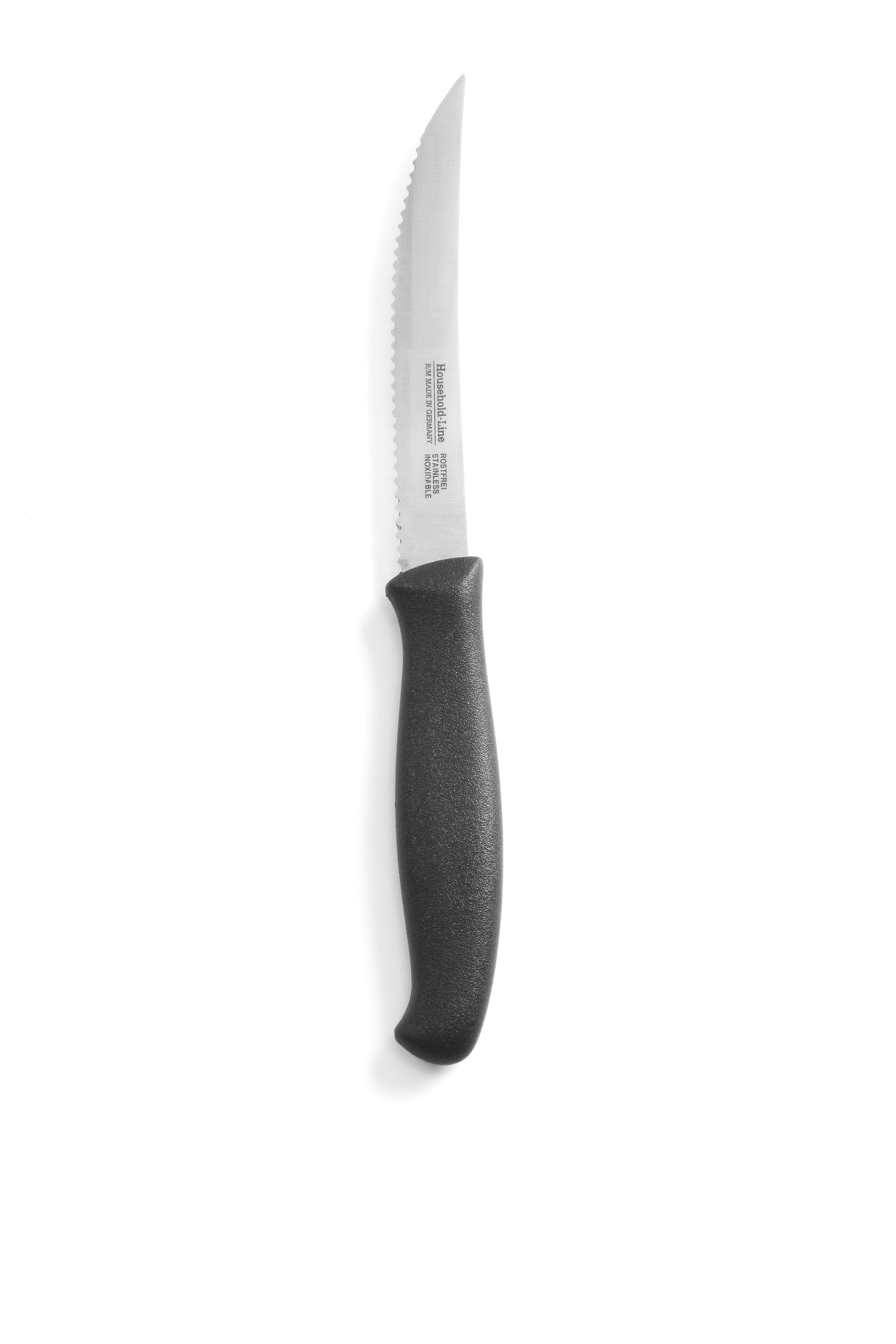Tomatenmesser gezackt, 214mm, schwarz