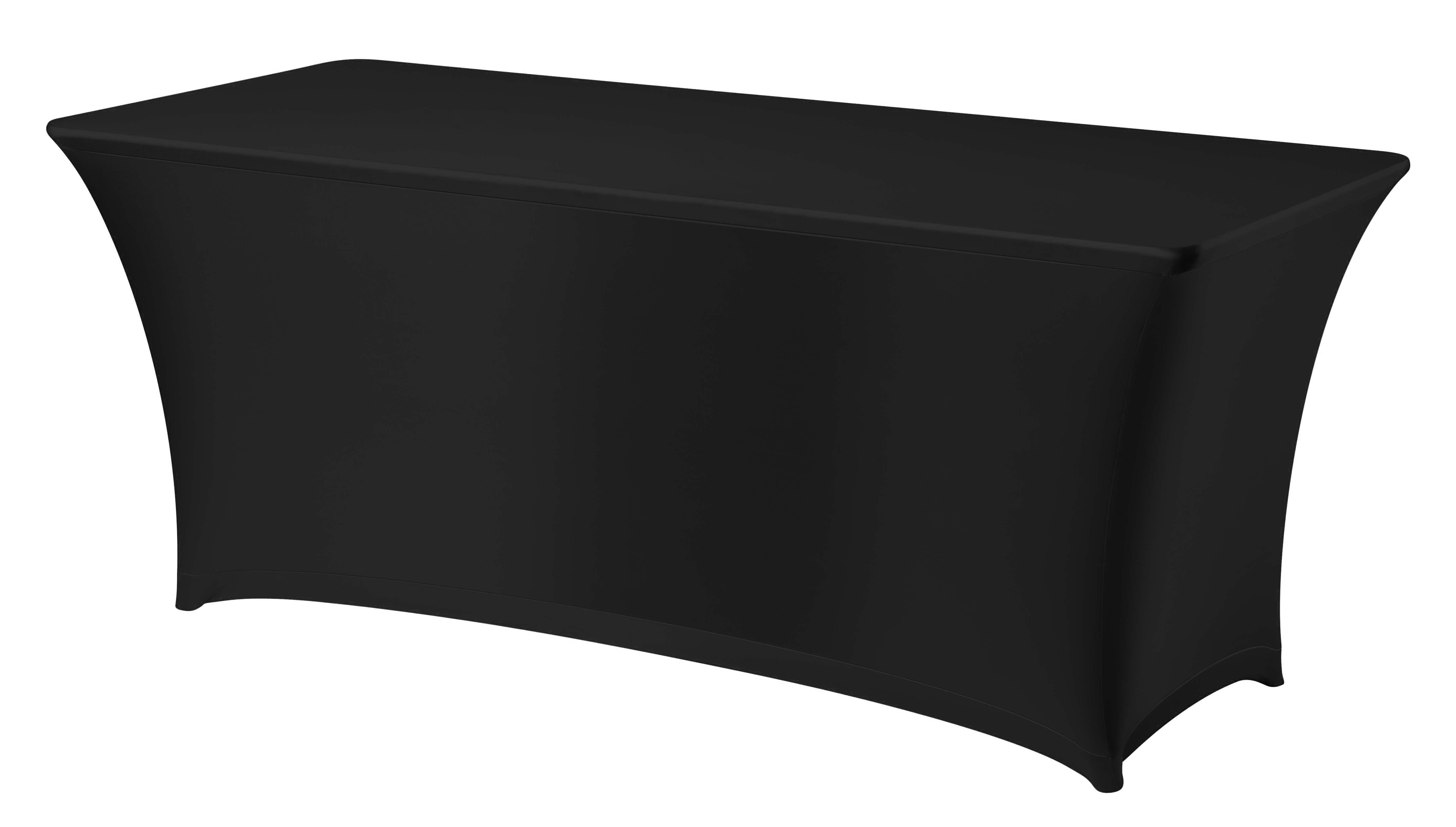 Tischhusse Symposium, rechteckig, schwarz, 1500x760xH730mm